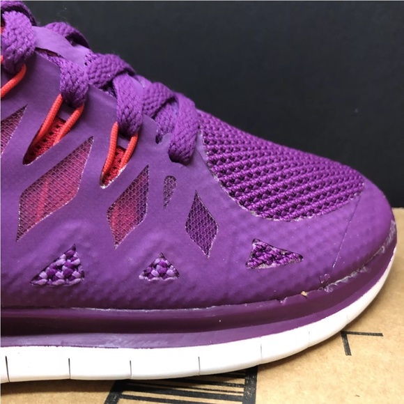 Nike Free 5.0 Women's Sz 7.5M Purp/Hyper Pink/White 642199-501 Great clean Cond. - Picture 10 of 12